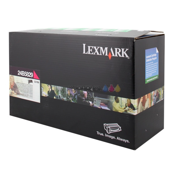Lexmark 24B5829 toner czerwony, oryginalny 24B5829 037388 - 1