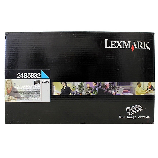 Lexmark 24B5832 toner niebieski, oryginalny 24B5832 037408 - 1