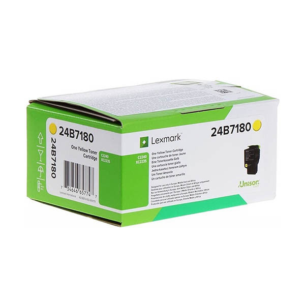 Lexmark 24B7180 toner żółty, oryginalny 037930 - 1
