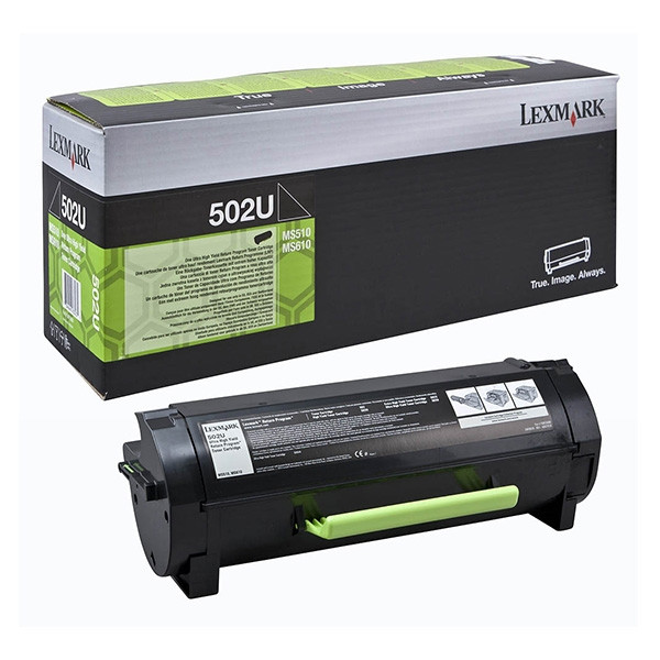 Lexmark 502U (50F2U00) toner czarny, ekstremalnie zwiększona pojemność, oryginalny 50F2U00 037314 - 1