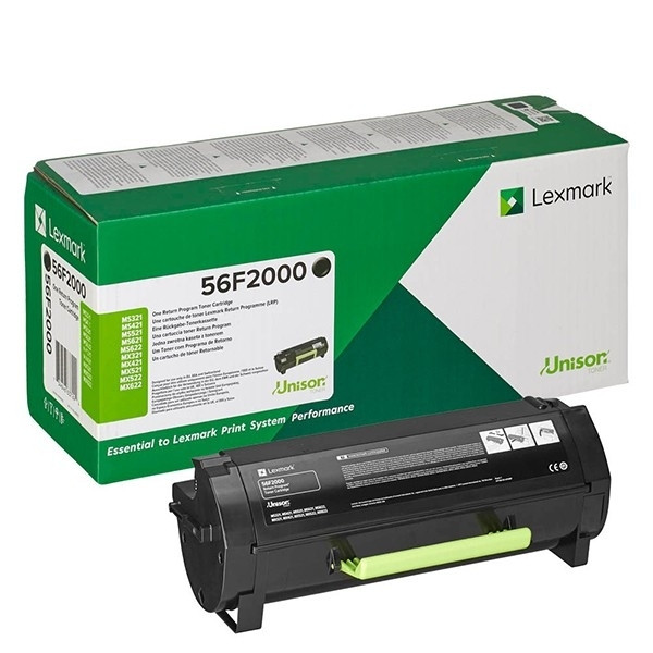 Lexmark 56F2000 toner czarny, oryginalny 56F2000 037844 - 1