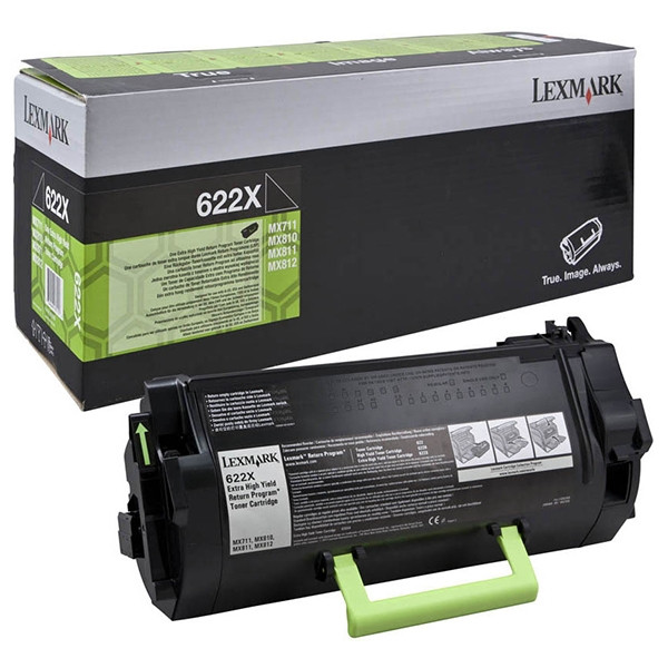 Lexmark 622X (62D2X00) toner czarny, extra zwiększona pojemność, oryginalny 62D2X00 037234 - 1