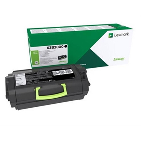 Lexmark 63B2000 toner czarny, oryginalny 63B2000 037774 - 1