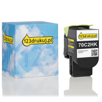 Lexmark 702HK (70C2HK0) toner czarny, zwiększona pojemność, wersja 123drukuj