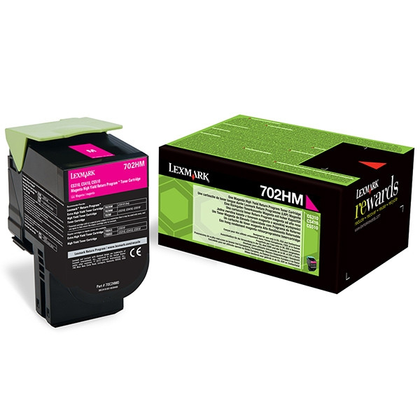 Lexmark 702HM (70C2HM0) toner czerwony, zwiększona pojemność, oryginalny 70C2HM0 037250 - 1