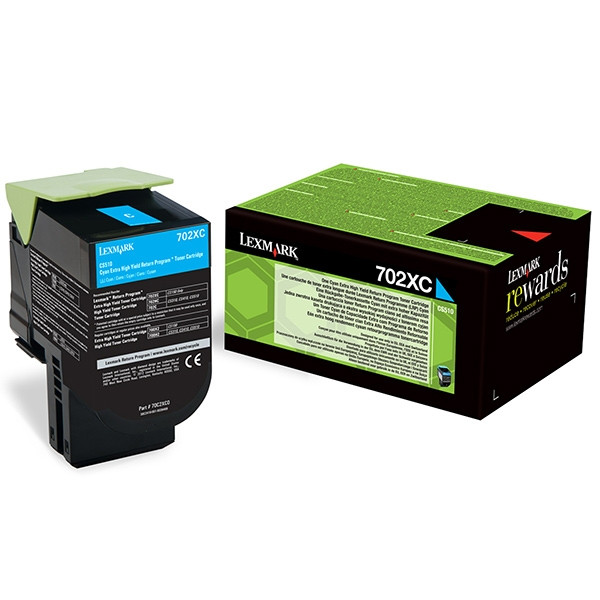 Lexmark 702XC (70C2XC0) toner niebieski, ekstra zwiększona pojemność, oryginalny 70C2XC0 037256 - 1