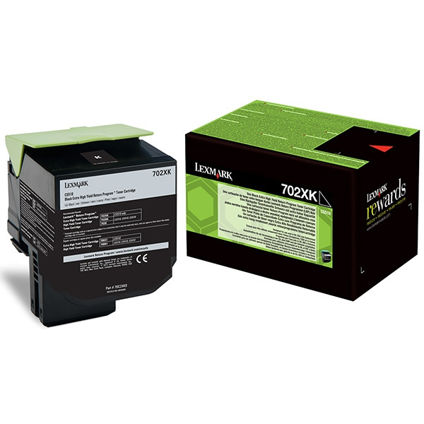 Lexmark 702XK (70C2XK0) toner czarny, ekstra zwiększona pojemność, oryginalny 70C2XK0 037254 - 1