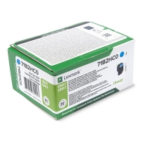 Lexmark 71B2HC0 toner niebieski, zwiększona pojemność, oryginalny 71B2HC0 037750