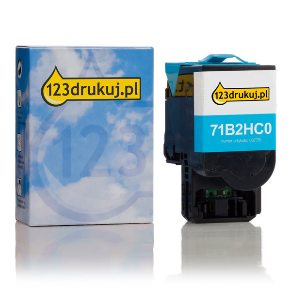 Lexmark 71B2HC0 toner niebieski, zwiększona pojemność, wersja 123drukuj 71B2HC0C 037751 - 1