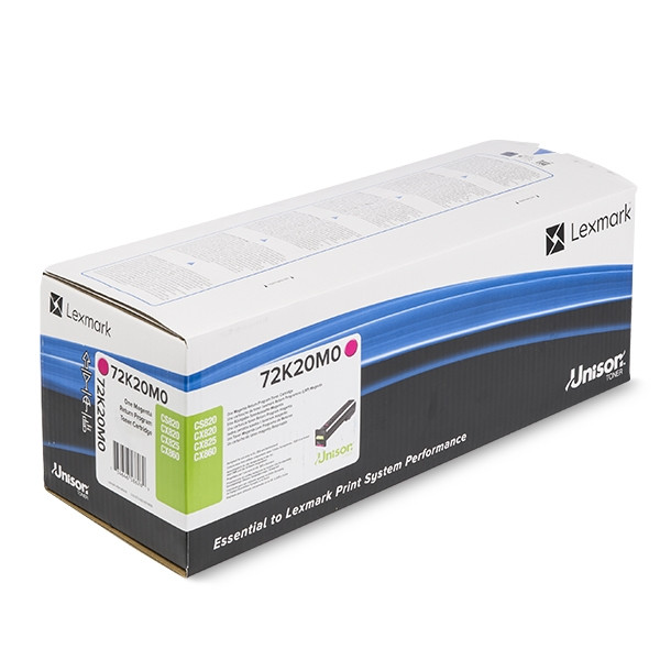 Lexmark 72K20M0 toner czerwony, oryginalny 72K20M0 037634 - 1