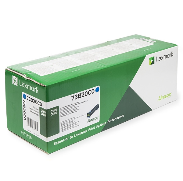 Lexmark 73B20C0 toner niebieski, oryginalny 73B20C0 037768 - 1