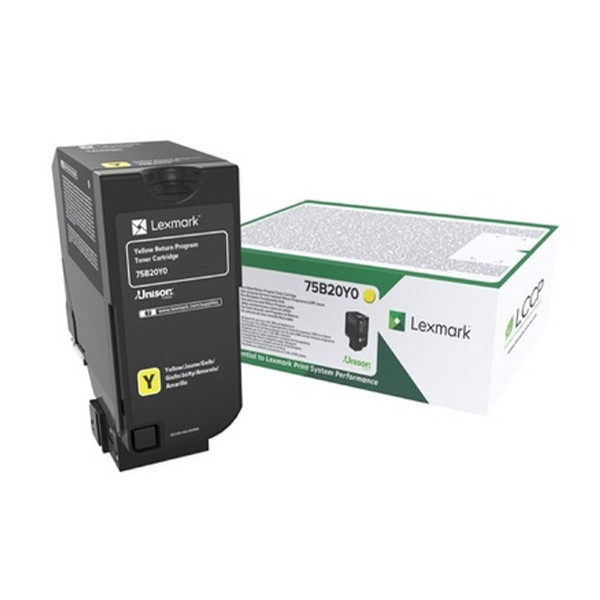 Lexmark 75B20Y0 toner żółty, oryginalny 75B20Y0 037764 - 1