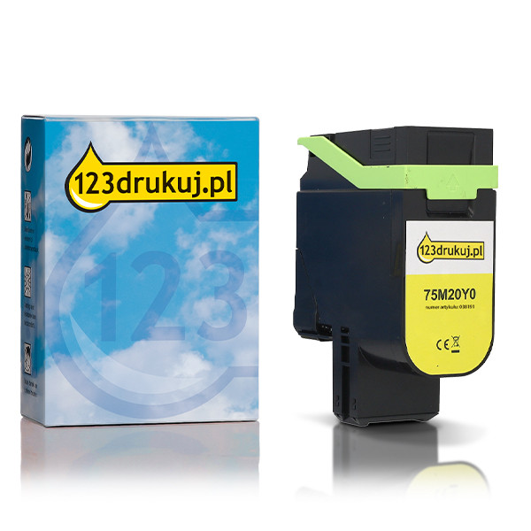 Lexmark 75M20Y0 toner żółty, wersja 123drukuj 038191 - 1