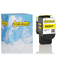 Lexmark 802HY (80C2HY0) toner żółty, zwiększona pojemność, wersja 123drukuj