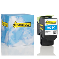 Lexmark 802SC (80C2SC0) toner niebieski, wersja 123drukuj