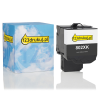 Lexmark 802XK (80C2XK0) toner czarny, ekstra zwiększona pojemność, wersja 123drukuj 80C2XK0C 037301