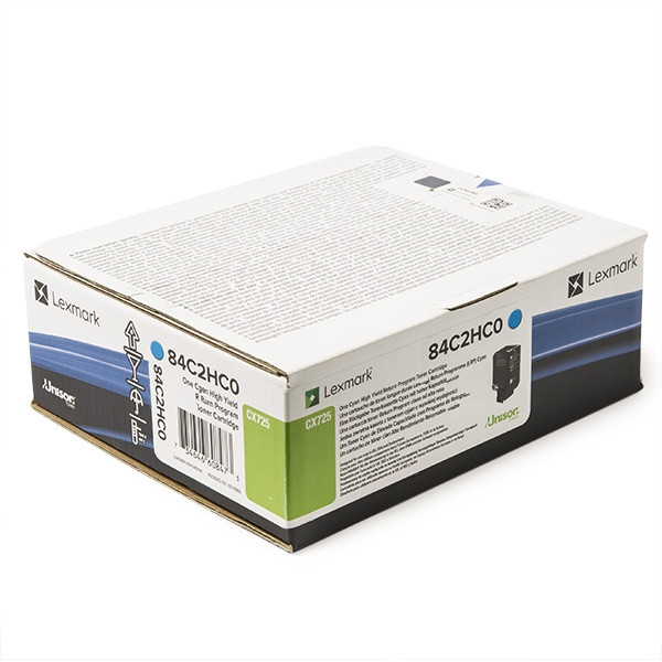 Lexmark 84C2HC0 toner niebieski, ekstra zwiększona pojemność, oryginalny 84C2HC0 037624 - 1