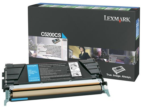 Lexmark C5200CS toner niebieski, oryginalny Lexmark C5200CS 034940 - 1