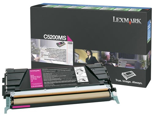 Lexmark C5200MS toner czerwony, oryginalny Lexmark C5200MS 034945 - 1