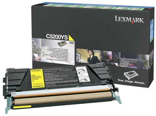 Lexmark C5200YS toner żółty, oryginalny Lexmark C5200YS 034950 - 1