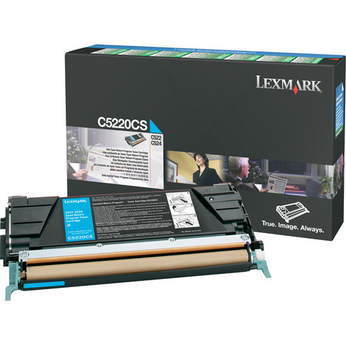 Lexmark C5220CS toner niebieski, oryginalny Lexmark C5220CS 034665 - 1