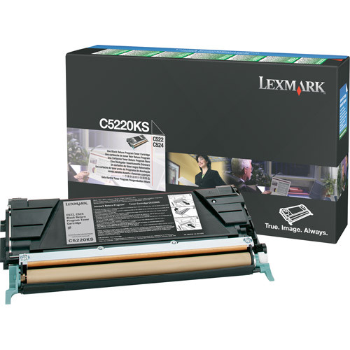 Lexmark C5220KS toner czarny, oryginalny Lexmark C5220KS 034660 - 1