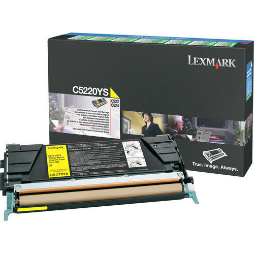 Lexmark C5220YS toner żółty, oryginalny Lexmark C5220YS 034680 - 1