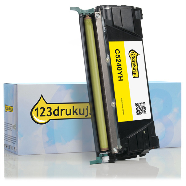 Lexmark C5240YH toner żółty, zwiększona pojemność, wersja 123drukuj C5240YHC 034701 - 1