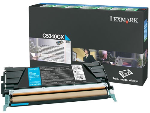 Lexmark C5340CX toner niebieski, ekstra zwiększona pojemność, oryginalny Lexmark C5340CX 034920 - 1