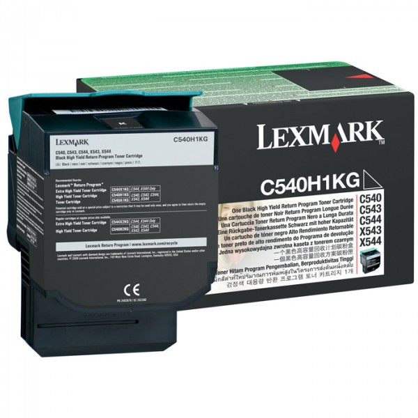 Lexmark C540H1KG toner czarny zwiększona pojemność, oryginalny C540H1KG 037016 - 1
