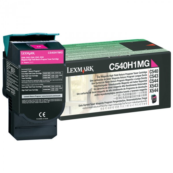 Lexmark C540H1MG toner czerwony zwiększona pojemność, oryginalny C540H1MG 037020 - 1