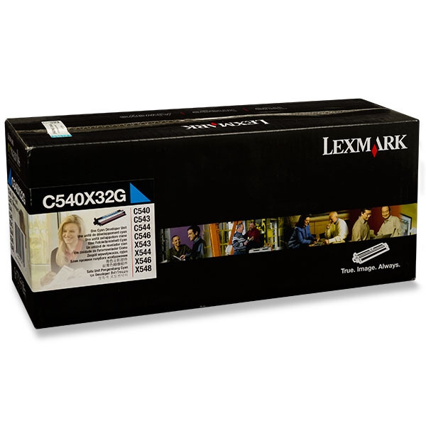 Lexmark C540X32G developer niebieski, oryginalny C540X32G 037112 - 1