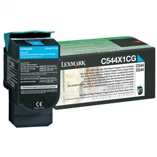 Lexmark C544X1CG toner niebieski extra zwiększona pojemność, oryginalny C544X1CG 037010 - 1