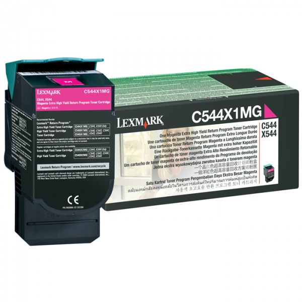 Lexmark C544X1MG toner czerwony extra zwiększona pojemność, oryginalny C544X1MG 037012 - 1