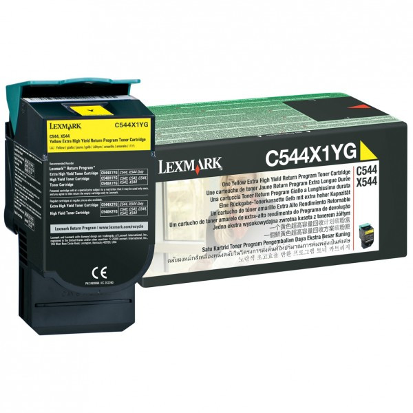 Lexmark C544X1YG toner żółty extra zwiększona pojemność, oryginalny C544X1YG 037014 - 1
