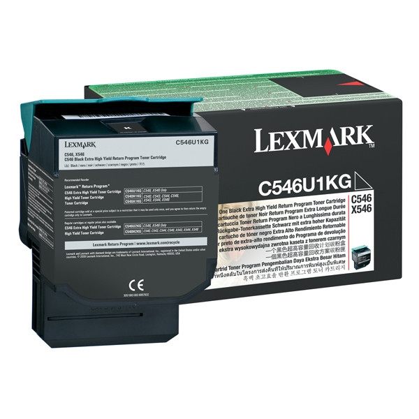 Lexmark C546U1KG toner czarny, extra zwiększona pojemność, oryginalny C546U1KG 037096 - 1