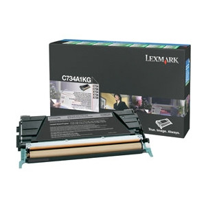 Lexmark C734A1KG toner czarny, oryginalny C734A1KG 037068 - 1