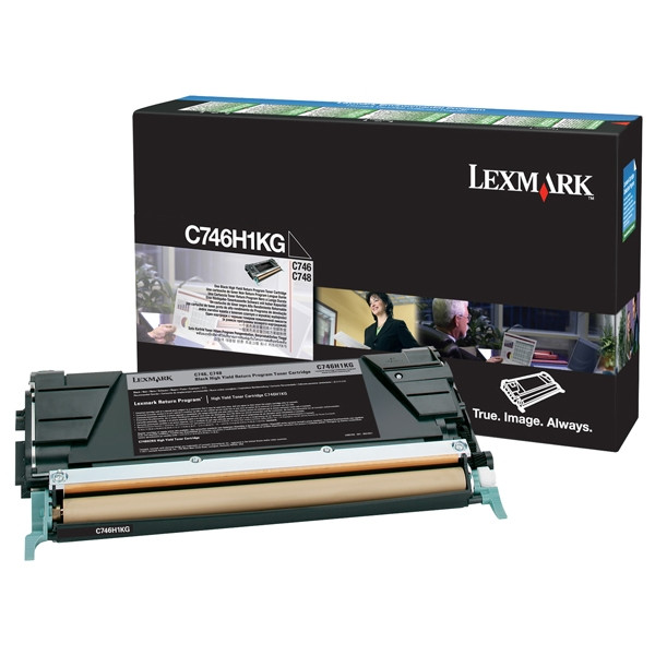 Lexmark C746H1KG toner czarny, oryginalny C746H1KG 037200 - 1