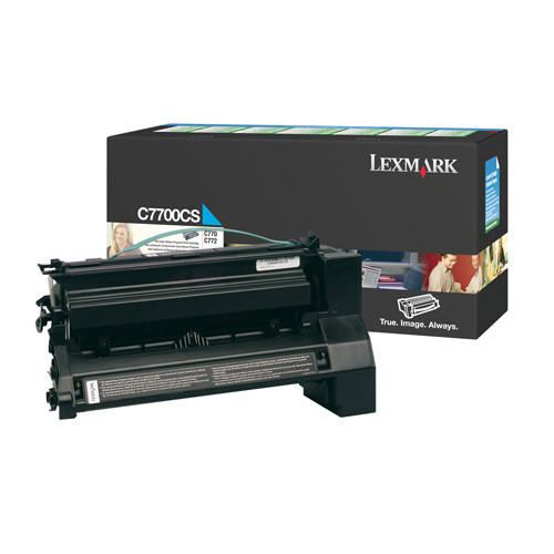 Lexmark C7700CS toner niebieski, oryginalny Lexmark C7700CS 034855 - 1