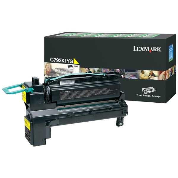 Lexmark C792X1YG toner żółty, o zwiększonej pojemności, oryginalny C792X1YG 037160 - 1