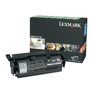 Lexmark X651A11E toner czarny, oryginalny X651A11E 037048 - 1