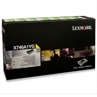Lexmark X746A1YG toner żółty, oryginalny X746A1YG 037226