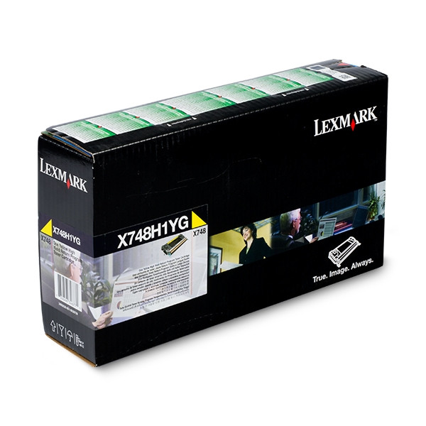 Lexmark X748H1YG toner żółty, zwiększona pojemność, oryginalny X748H1YG 037220 - 1