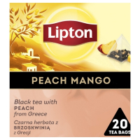 Herbata LIPTON Discovery Collection, czarna, brzoskwinia i mango, 20 torebek 700094