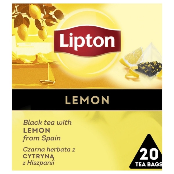 Herbata LIPTON Discovery Collection, czarna, cytryna, 20 torebek 700083 - 1