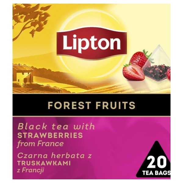 Herbata LIPTON Discovery Collection, czarna, owoce leśne, 20 piramidek 700073 - 1
