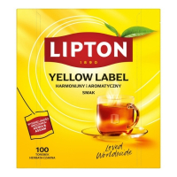 Herbata LIPTON czarna, Yellow Label, 100 torebek 700061