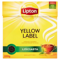 Herbata LIPTON czarna, Yellow Label, liściasta, 100g 700069