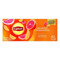 Herbata LIPTON owocowa, grejpfrut i pomarańcza, 20 torebek 700077