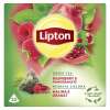 Herbata LIPTON, piramidki, zielona, malina i granat, 20 torebek